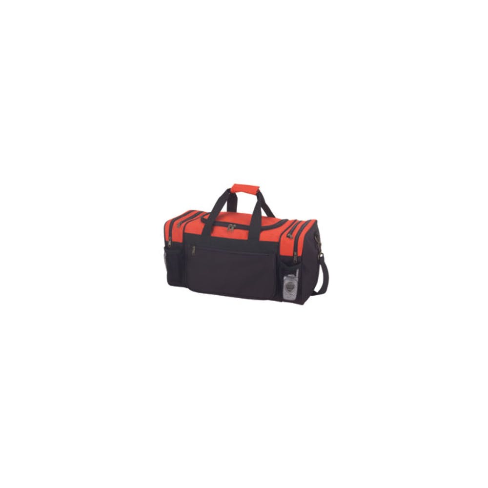 Sports Duffel Bags - Black and Red 20" 2