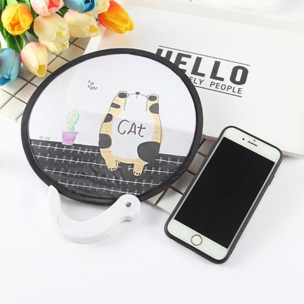 Round Foldable Hand Fan 1