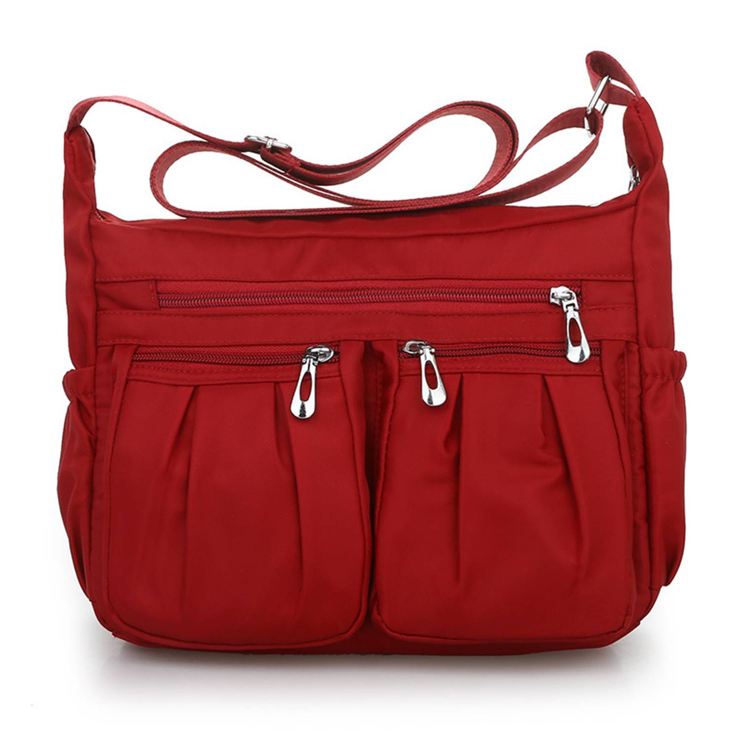Oxford Cloth Crossbody Bag Multi-compartment Lightweight 4