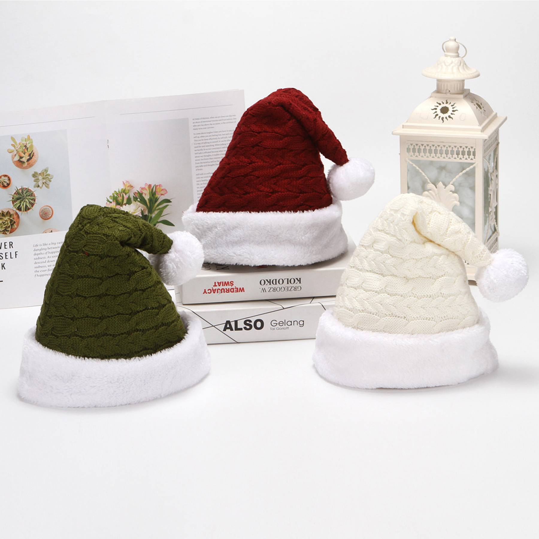 Knitted Woolen Christmas Hat 6