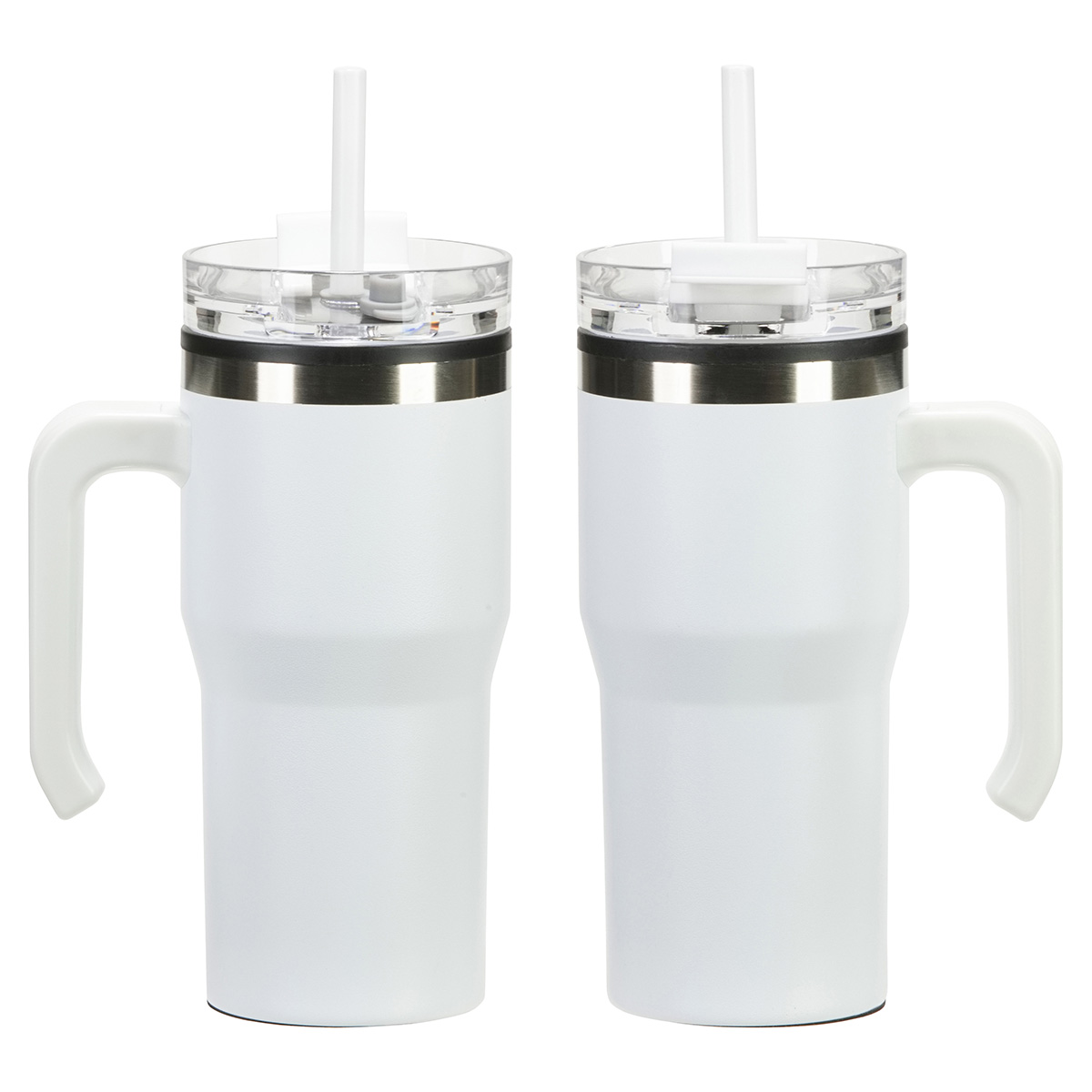 Outback 20 oz Stainless Steel/Polypropylene Mug with Lid and Straw 47