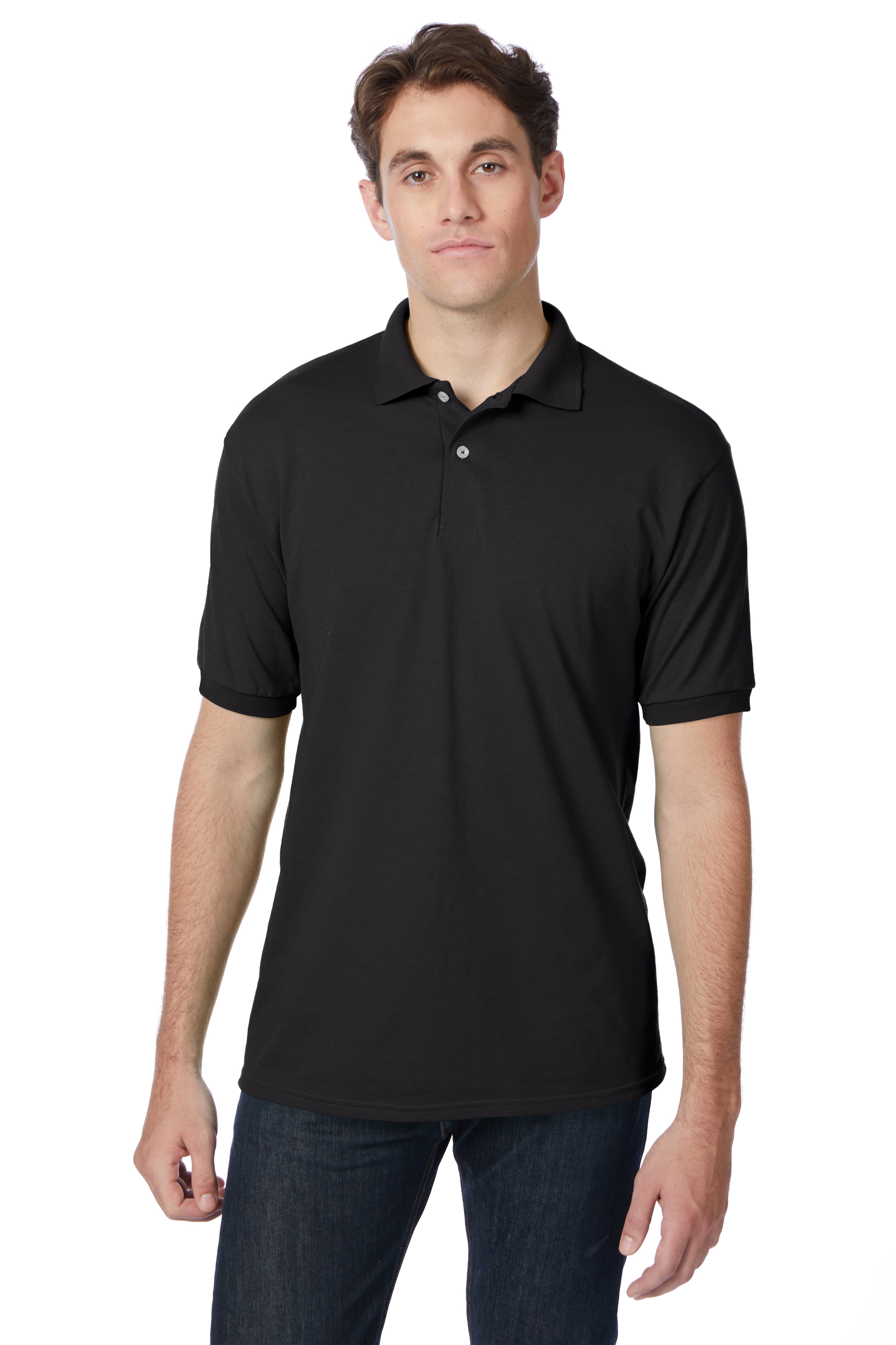 Hanes EcoSmart® Jersey Polo Shirt 4