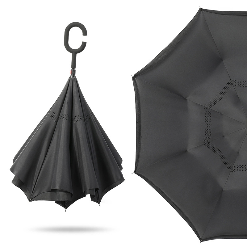 Auto Reversed Umbrella with Straight Handle 9