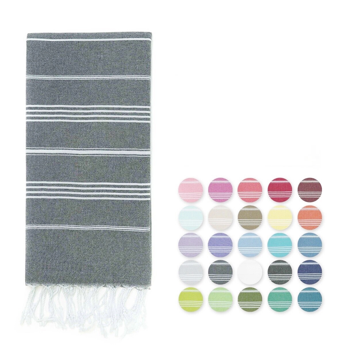 Turkish Jacquard Striped Beach Towel - 39.37'' x 70.87'' 7