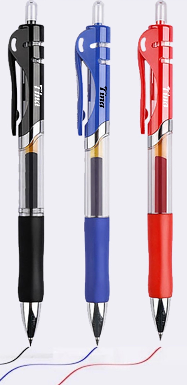 0.5mm Plastic Retractable Gel Pen 2