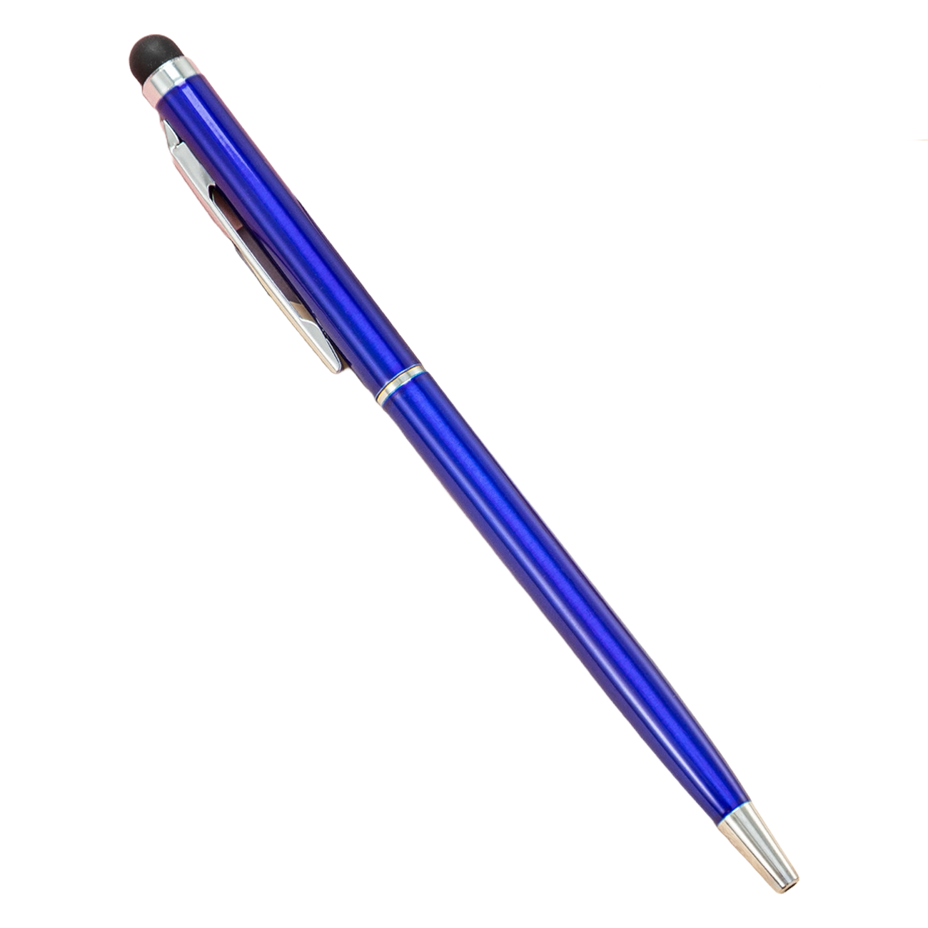 Twist Action Metal Ballpoint Pen W/ Stylus 18