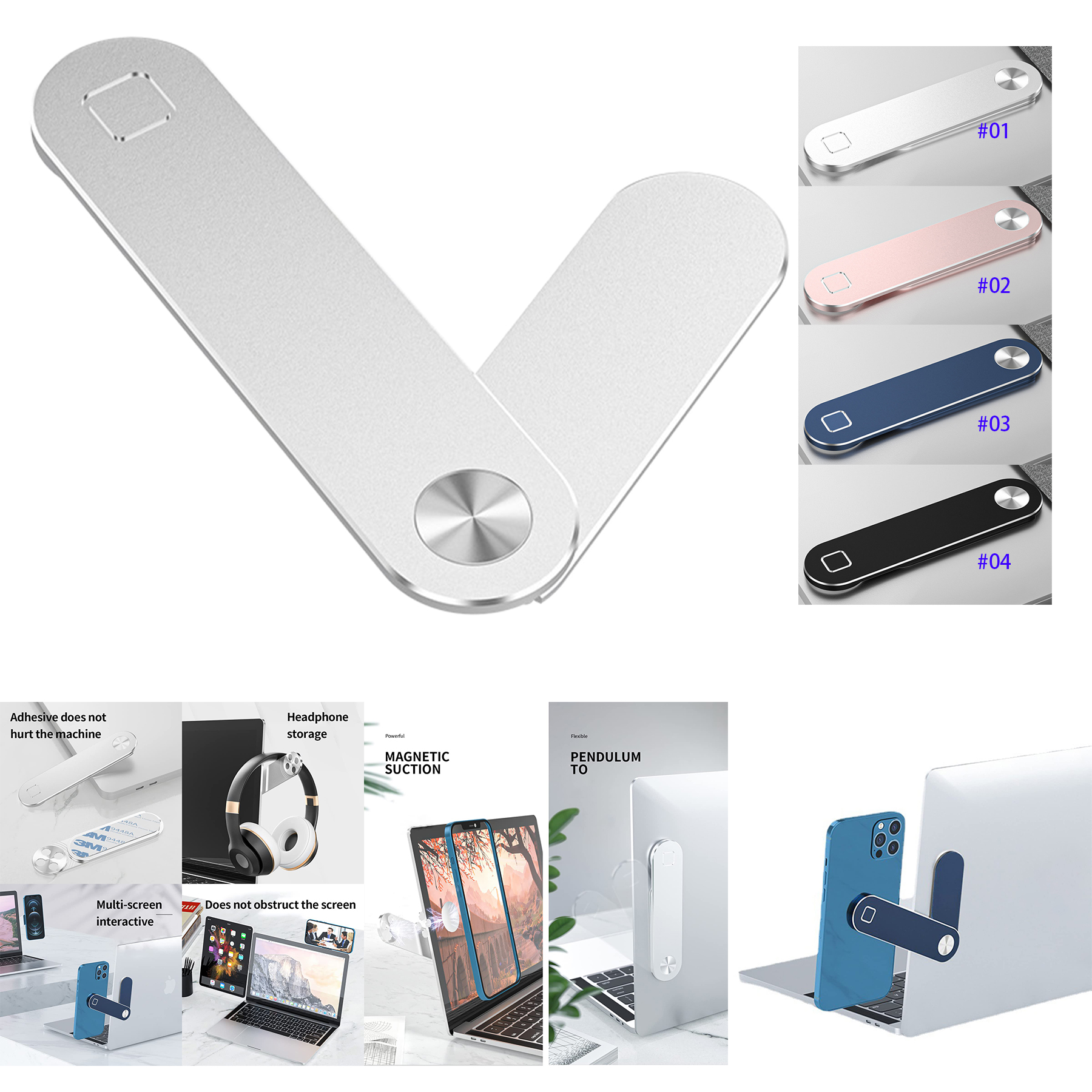 Mobile Laptop Multi-Screen Expansion Rack 2