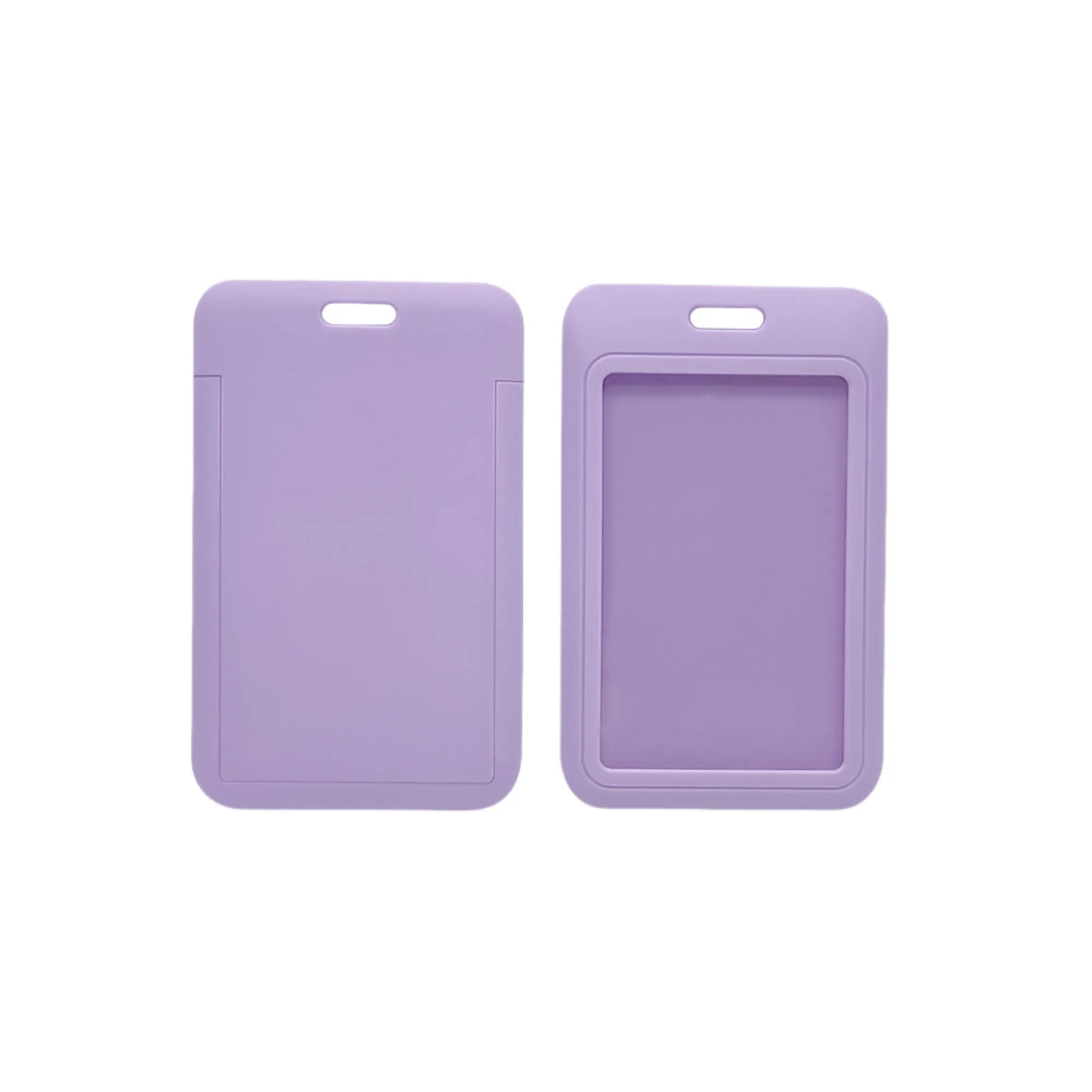 Slide Open Plastic Portrait Lanyard Card Holder 3