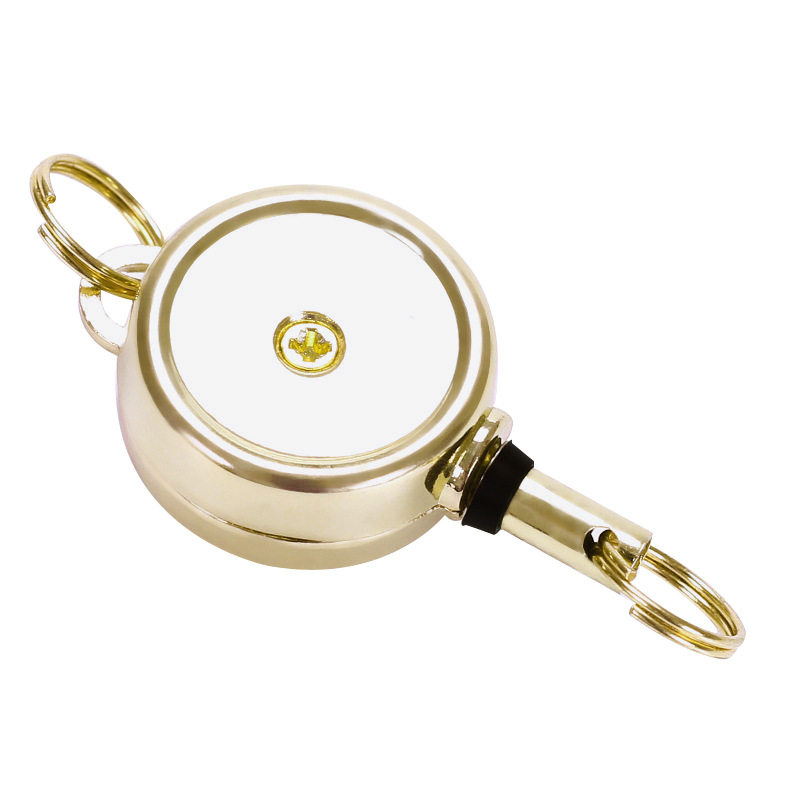 Telescopic Metal Badge Reel with Key Ring 3
