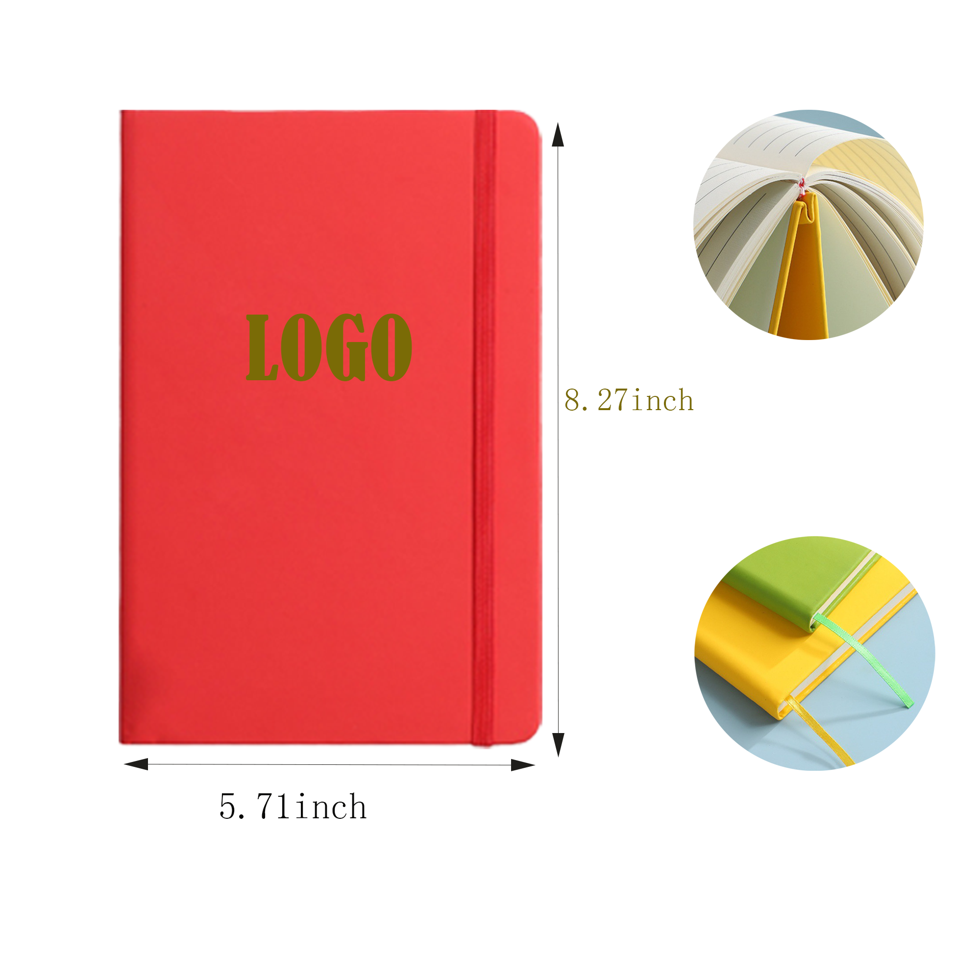 PU A5 Journal Hardcover Notebook For School 2