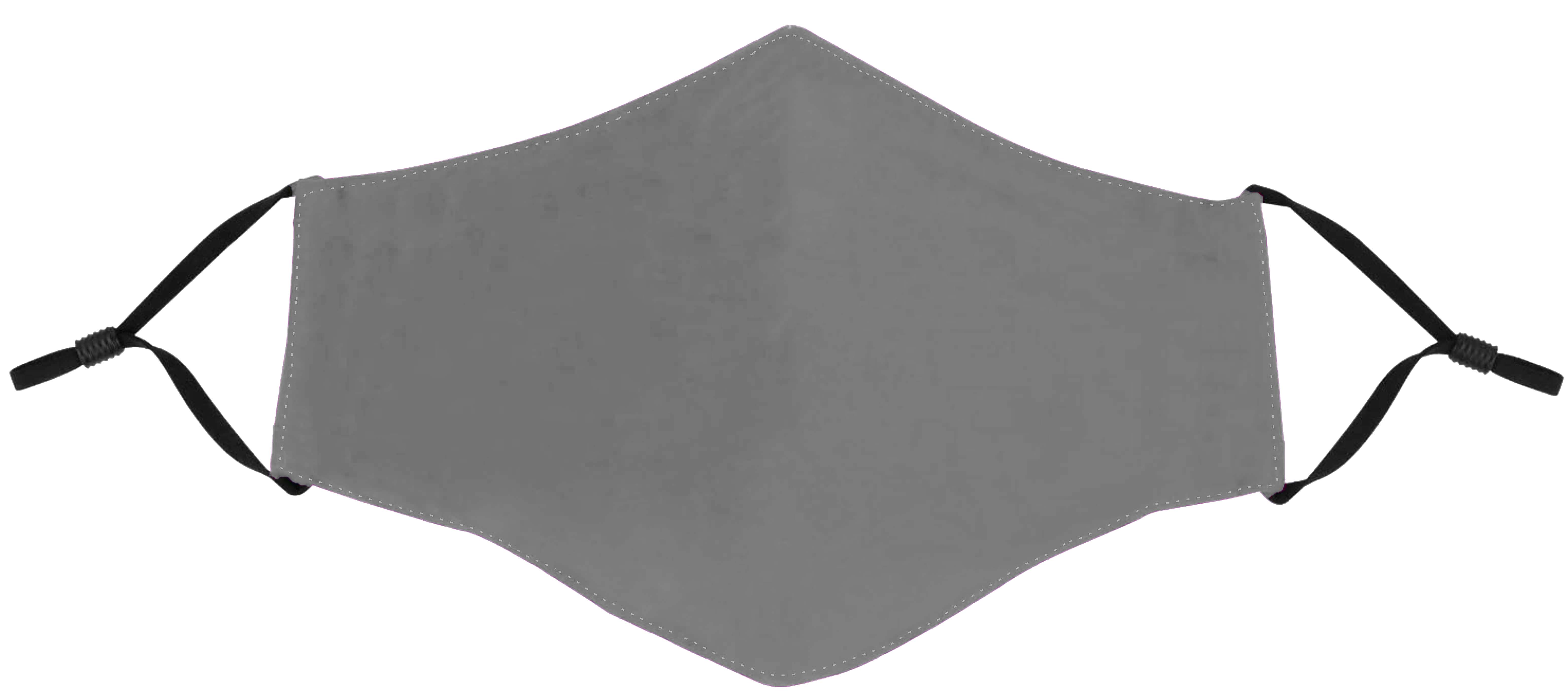 Gray Face Mask with Adjustable Ear Loops 2