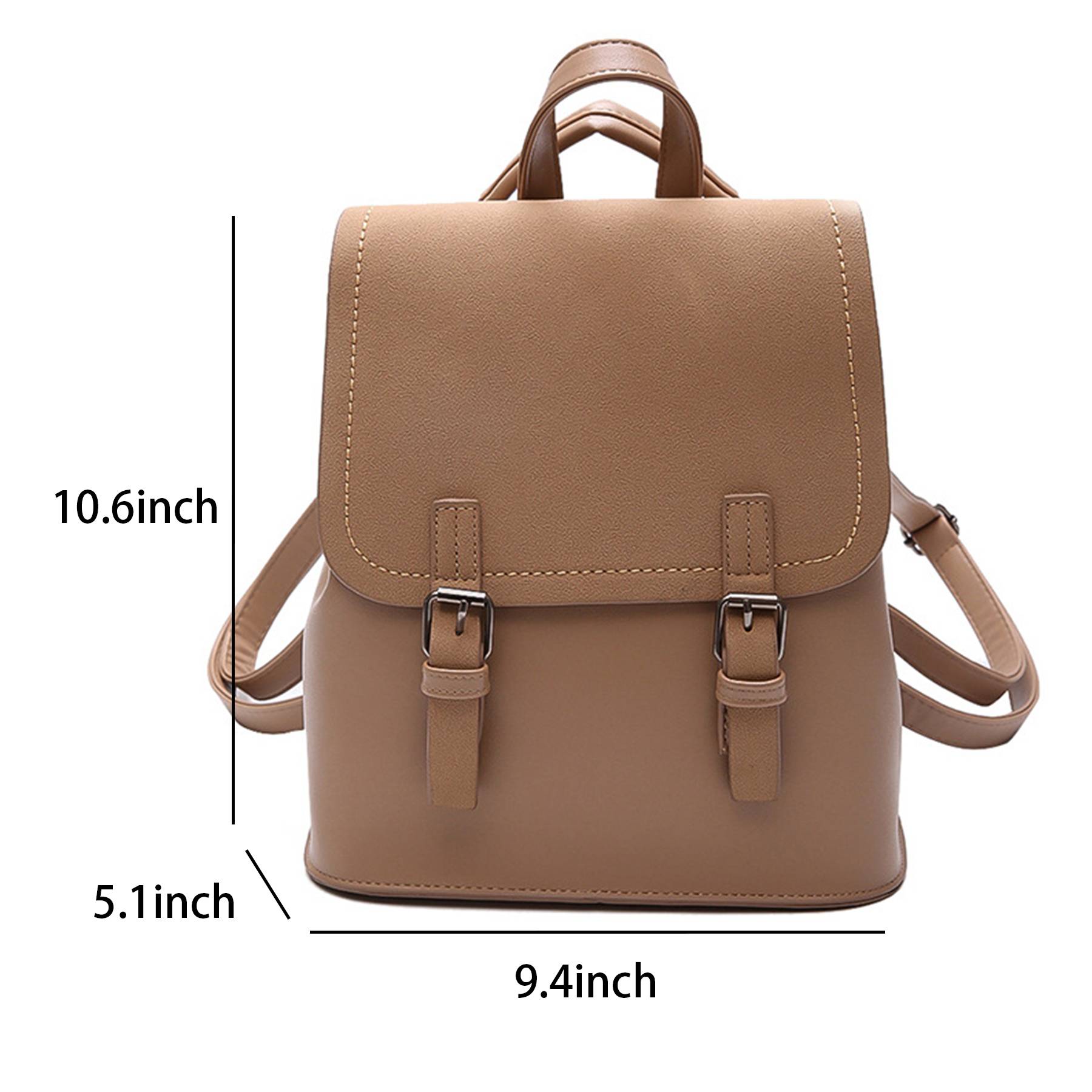 PU Leather Stylish Small Backpack Bag for Women 7