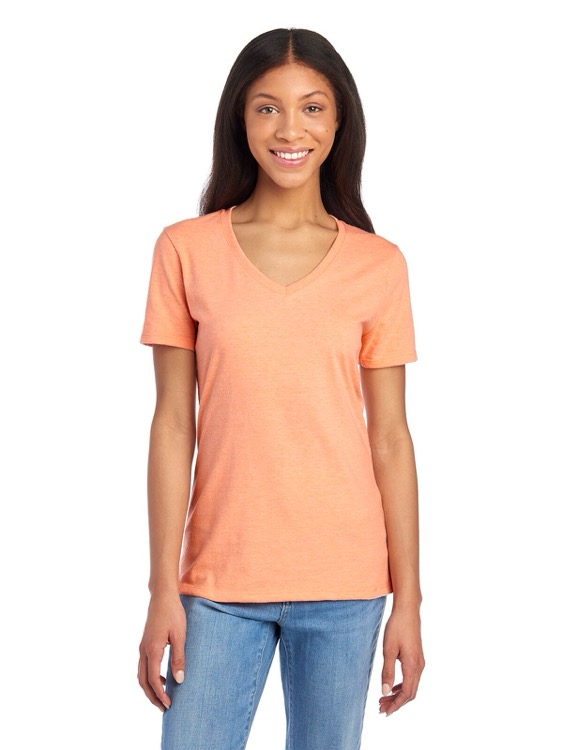 JERZEES Premium Blend Combed Ring-Spun Ladies' V-Neck T-Shirt 22