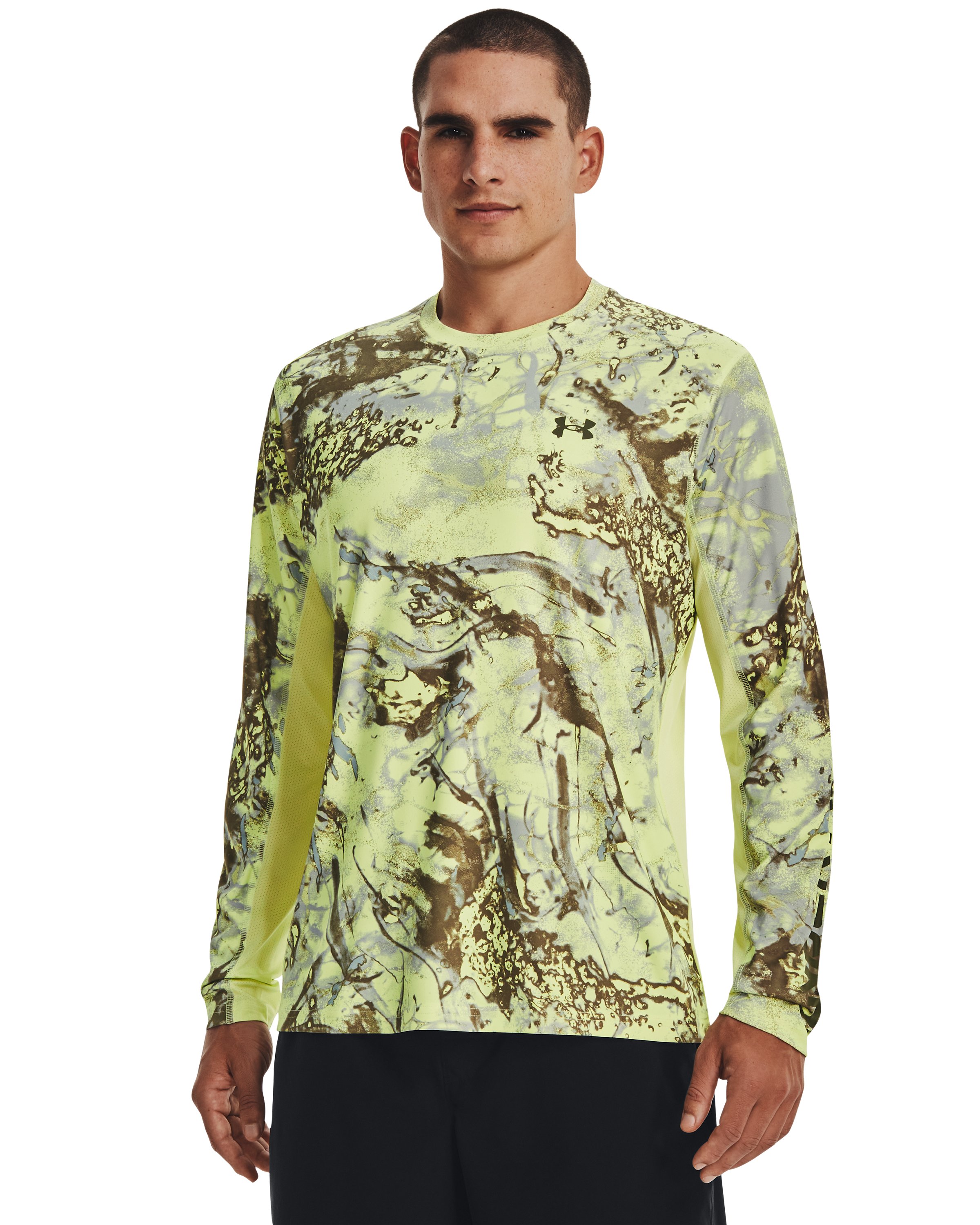 UA Iso-Chill Shorebreak Camo Men's Long Sleeve 17