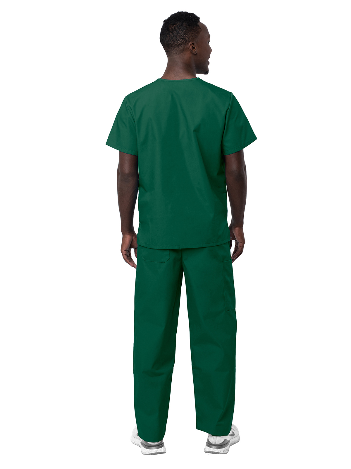 Adar - Sivvan - Unisex V-Neck Top Drawstring Pant Scrub Set 40