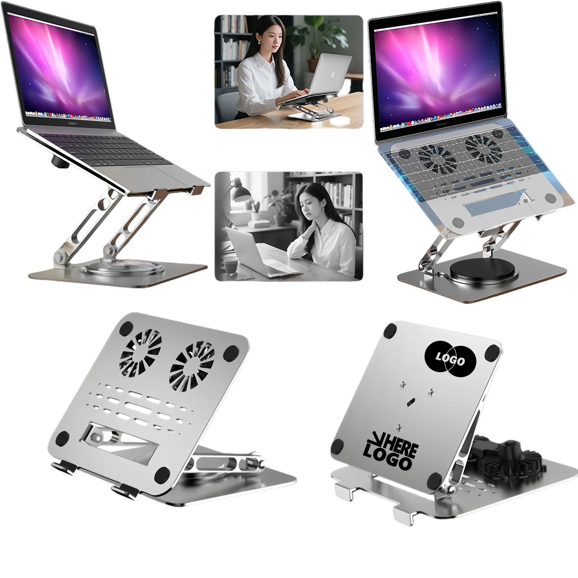 Maglev Dual Turbo Laptop Stand With Cooling Base