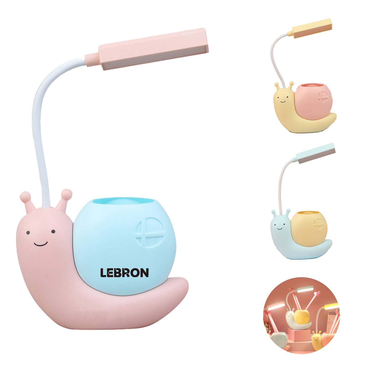Cute Portable USB Rechargeable LED Reading Desk Lamp 9
