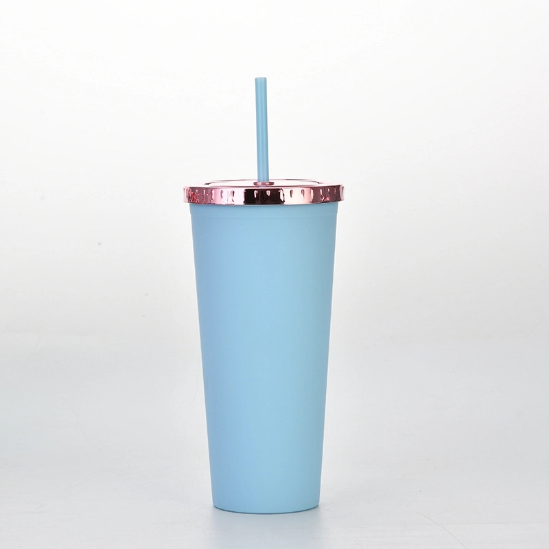 Custom 24 oz AS Plastic Material Tumbler With Straw 12
