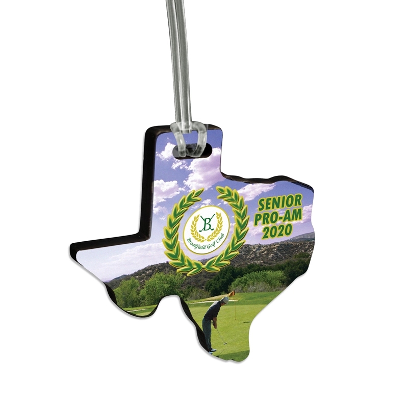 Custom Ultra Vivid Recycled Wood Bag Tags 2