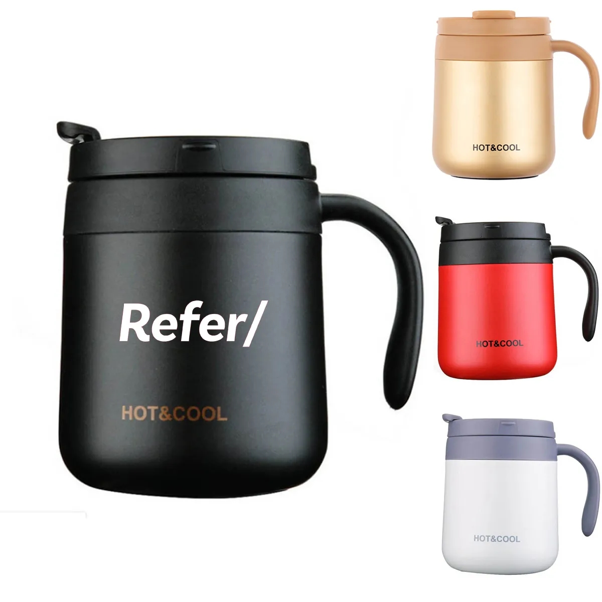 Stainless Steel Insulated Travel Mug, 12 oz. 2
