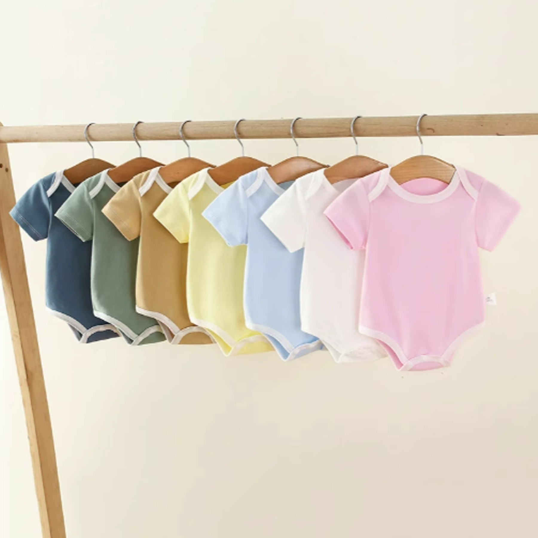 Unisex Short Sleeve Baby Bodysuit 5