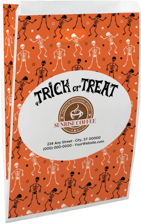 Halloween Scatter Design 2 Merchant Paper Bags (9" x 13" x 2.5")