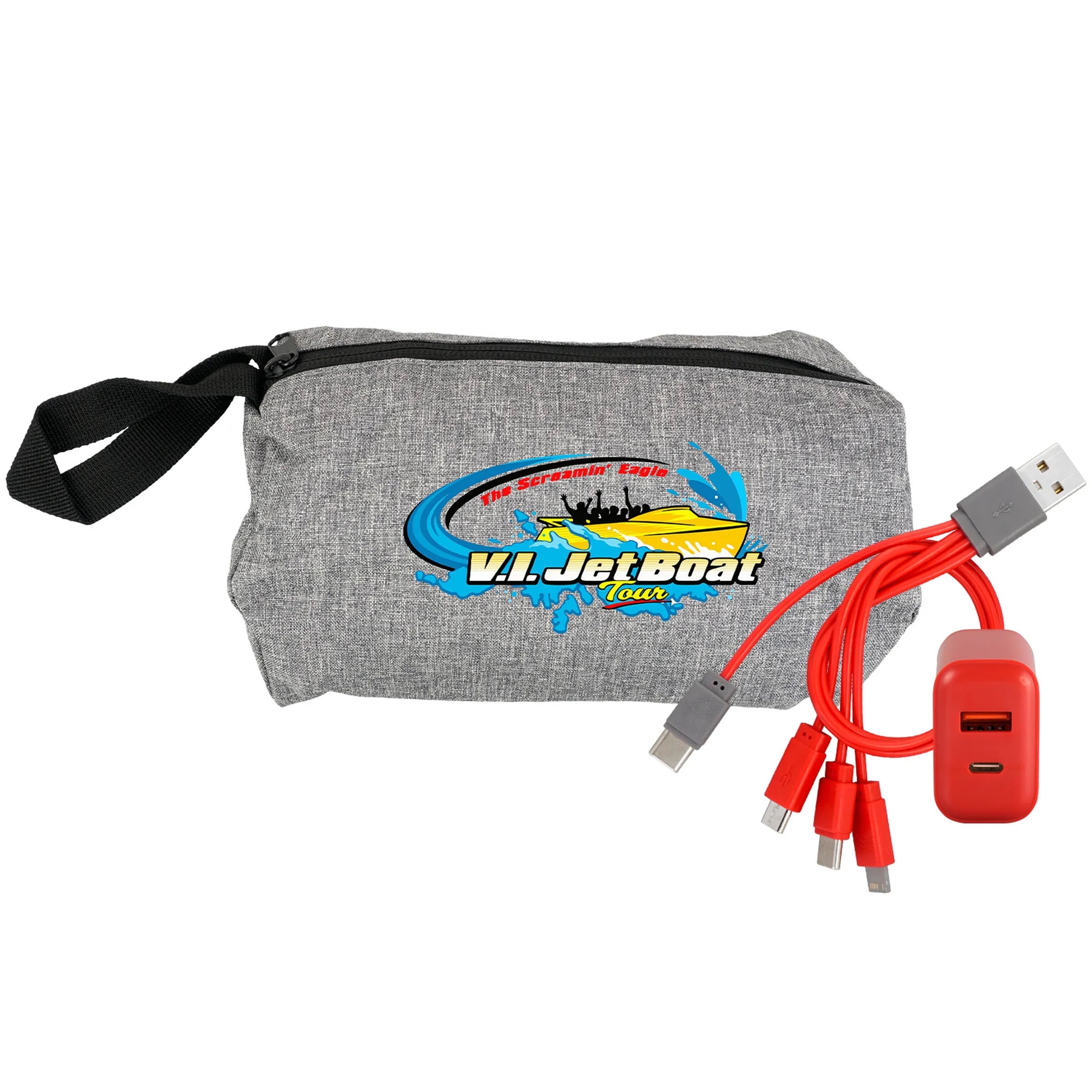 Recycled Travel Pouch Fast Charger Set 6