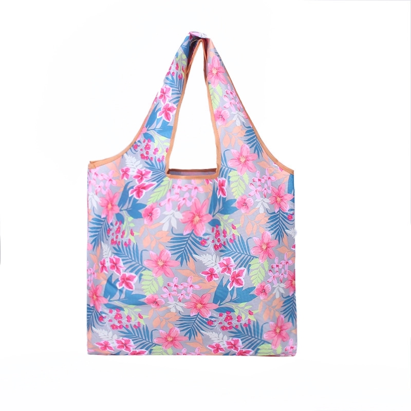 Custom 210D Rip-Stop T-Shirt Style Foldable Bag 15