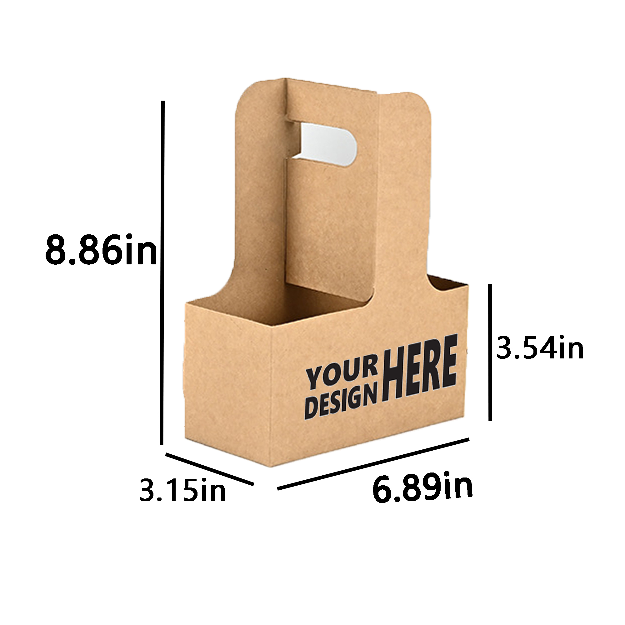 MOQ 50 PCS Custom Paper Cup Holder 2