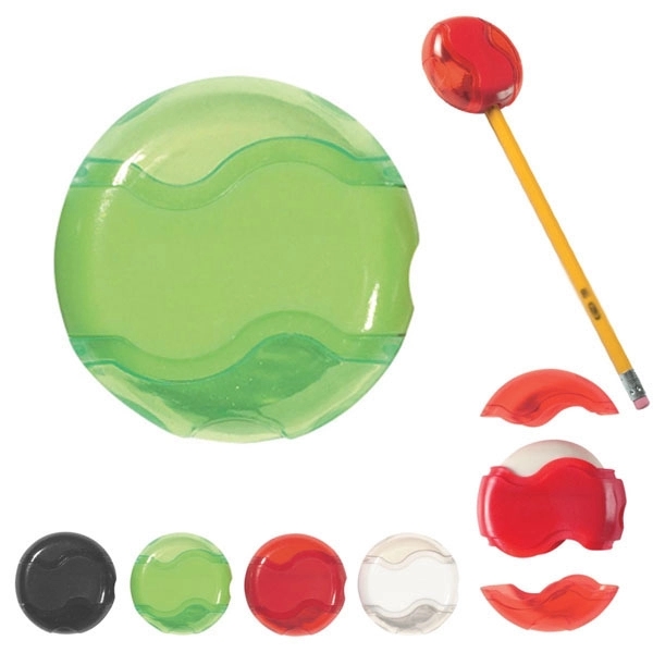 Round Pencil Sharpener with Eraser 2