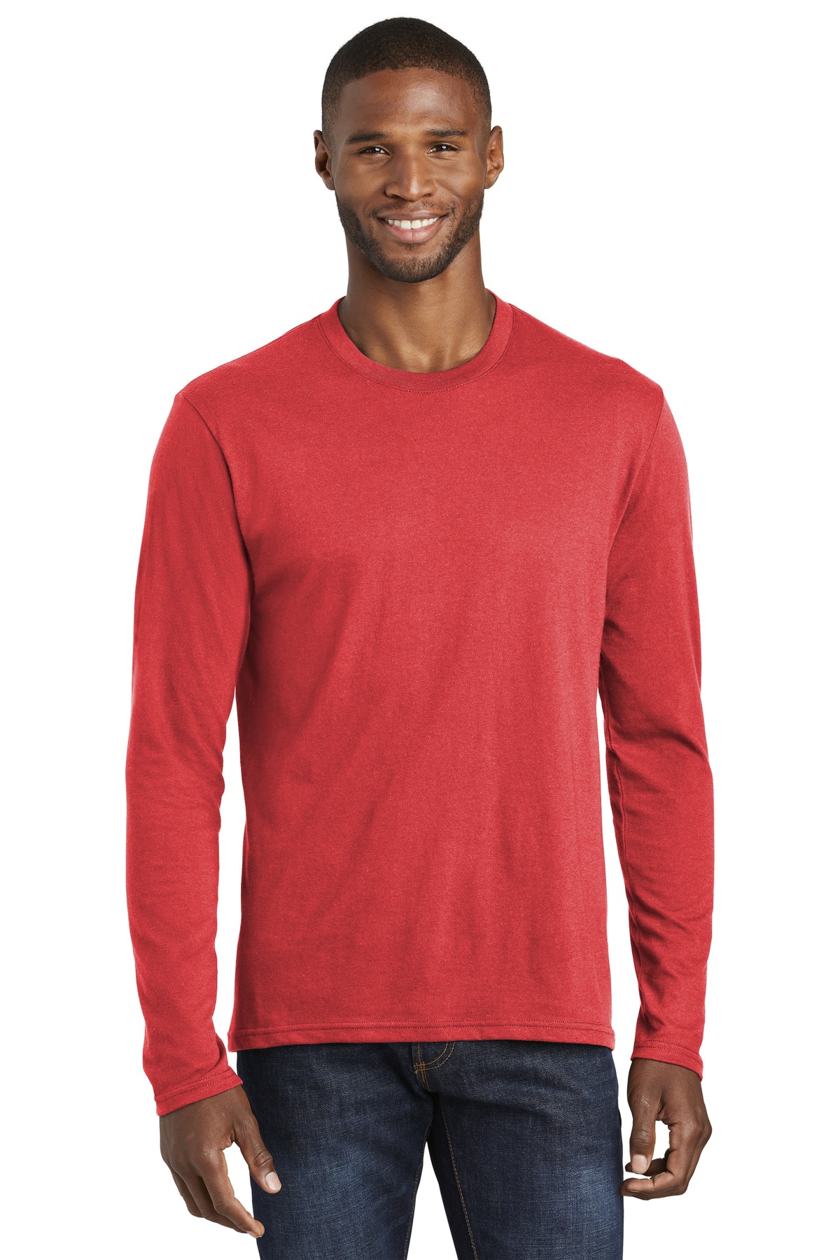 Port & Co Long Sleeve Fan Favorite Blend Tee. PC455LS 9