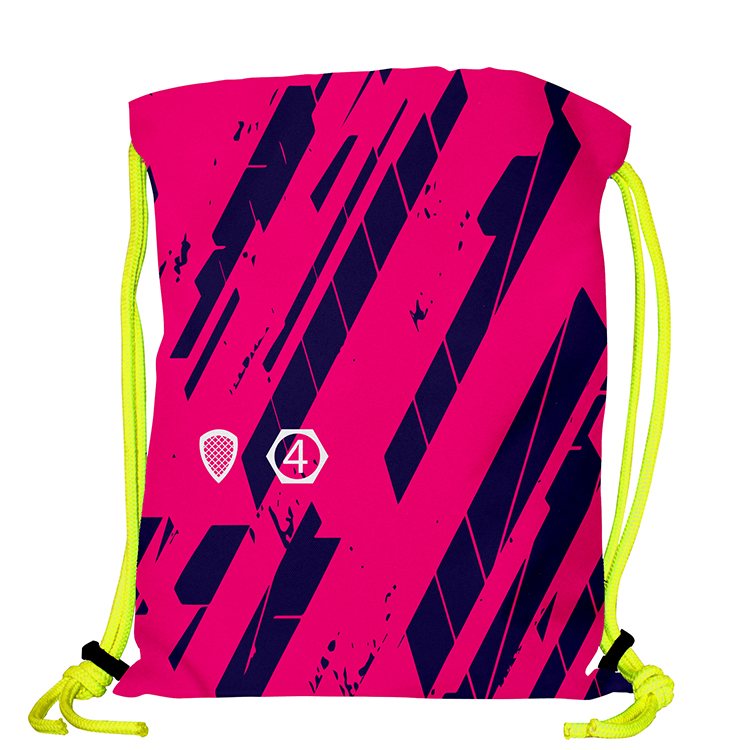 Super Drawstring Pack (Two side Imprint)-Neon Yellow Heavy Rope 5