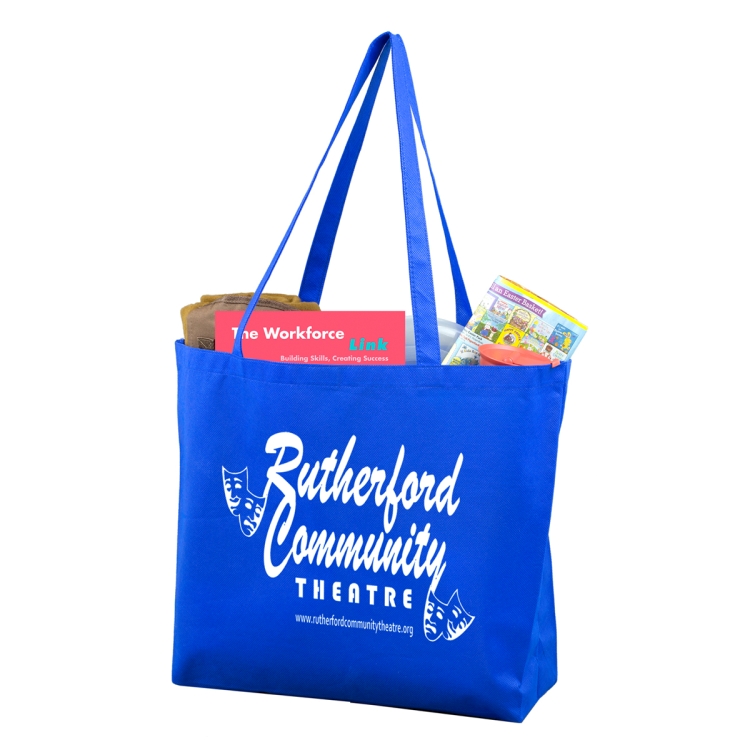 21"W x 15"H x 5" Gusset - "CAROLINA" Large Shopping and Beach Tote Bag 10