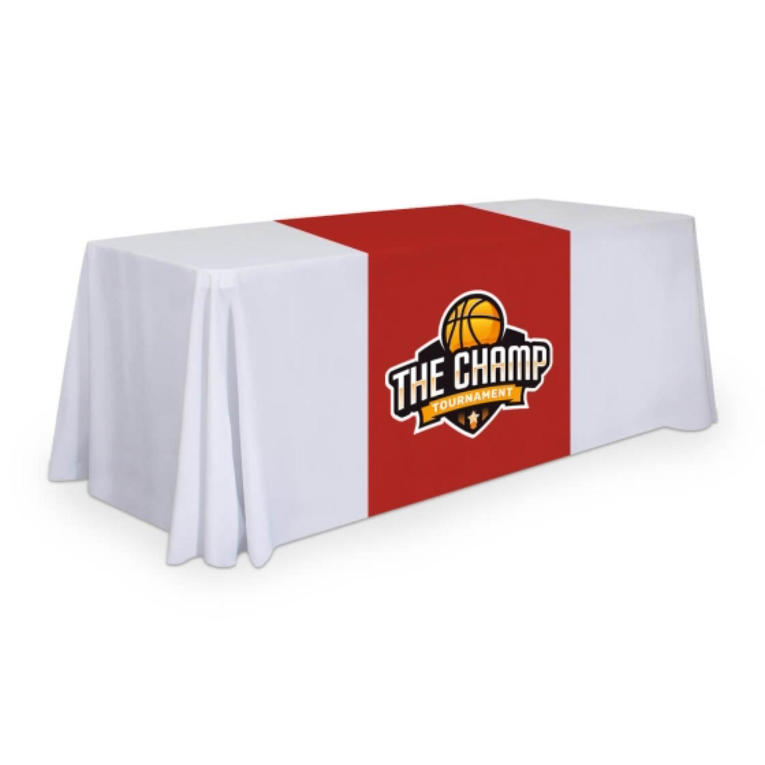 Custom 24"Wide Dye Sublimated Satin Table Runner 1