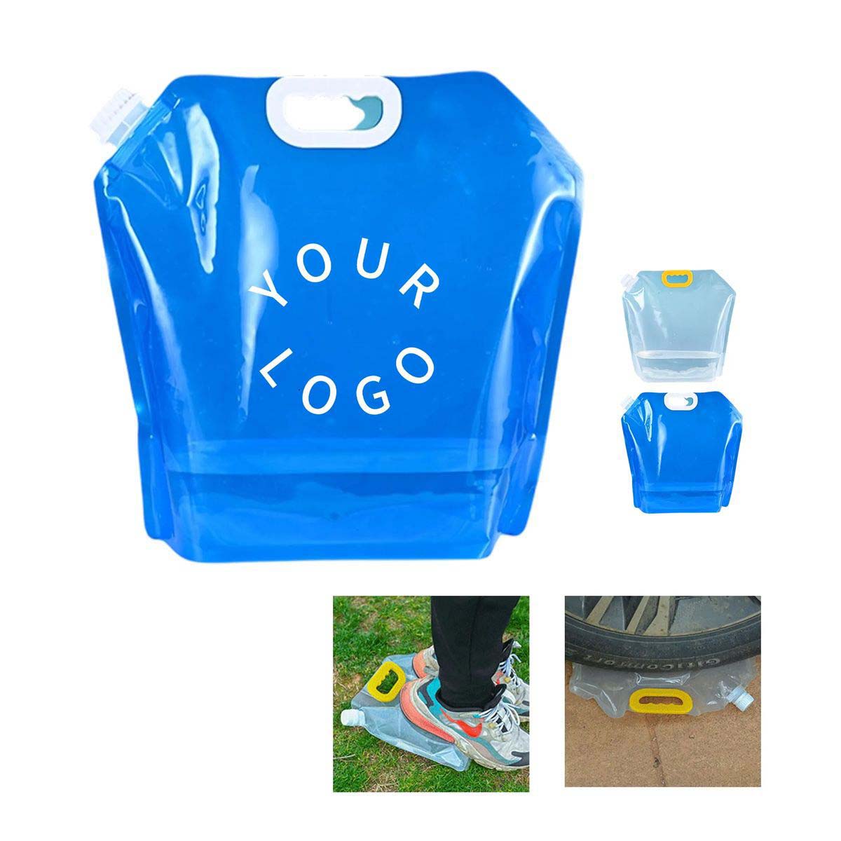 Collapsible Water Storage Bag 2.6 Gallon for Camping 4