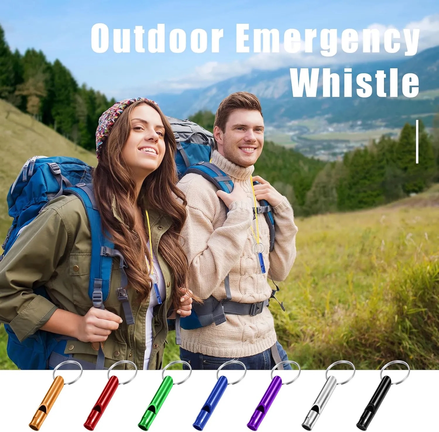 Aluminum Emergency Survival Whistle 6