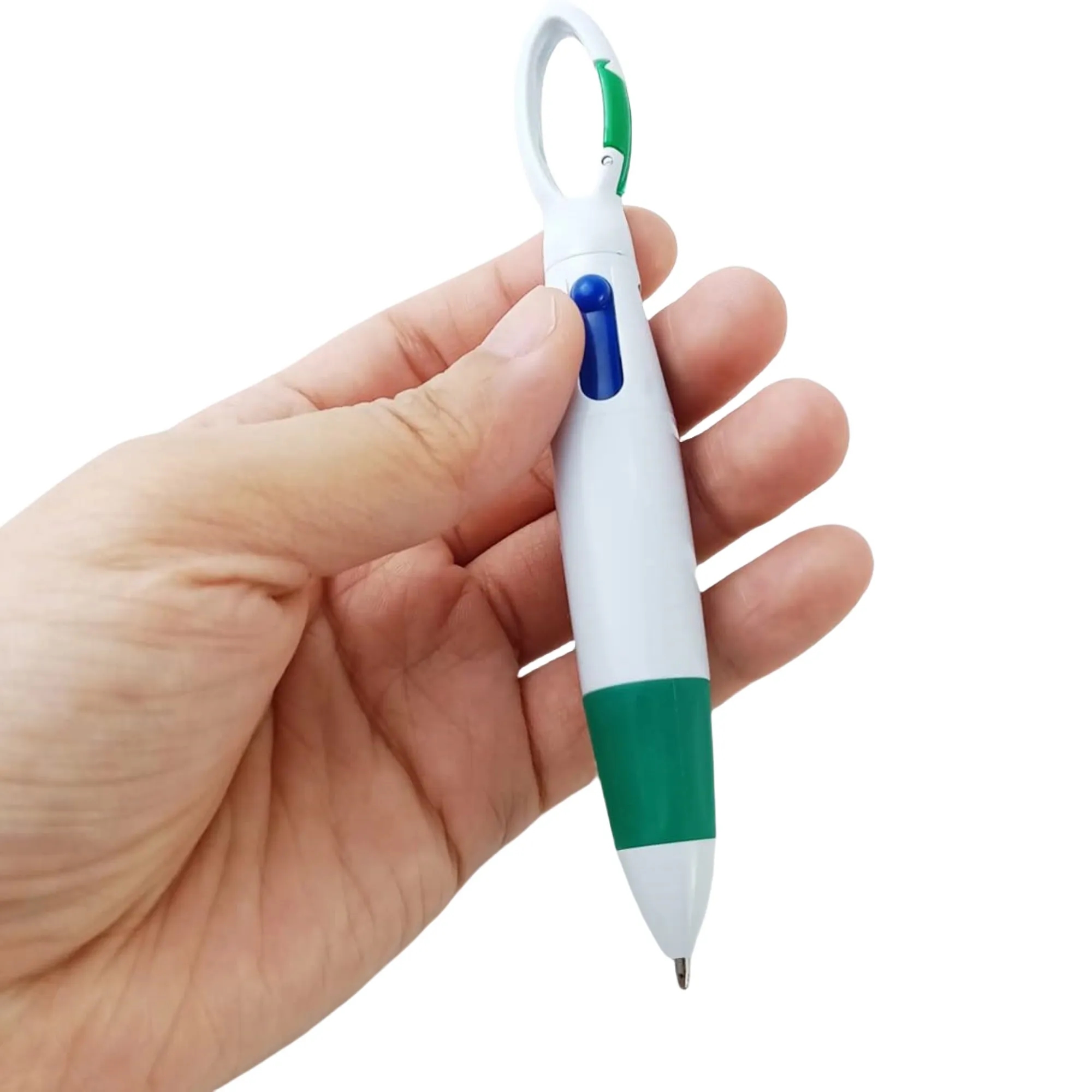 Plastic Carabiner 4-in-1 Retractable Ballpoint Pens 1