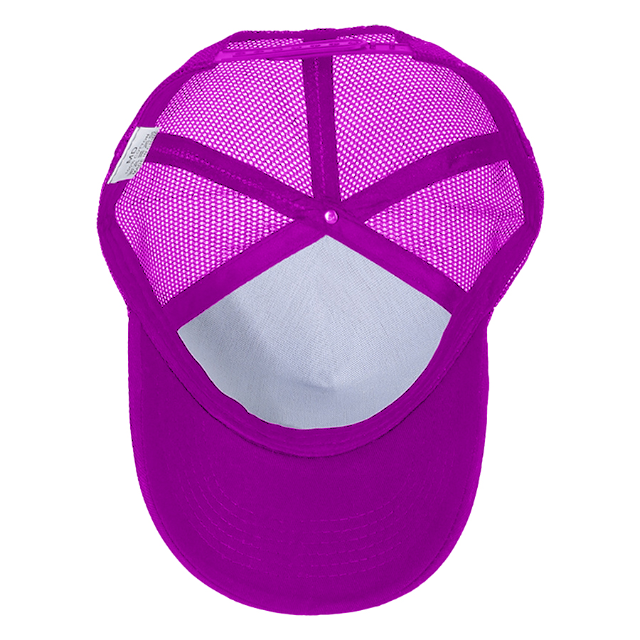 Stock Solid Color Cotton 5-Panel Trucker Cap 51