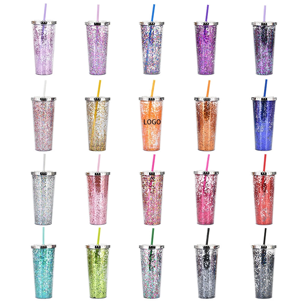 24 Oz Glitter Tumbler 2