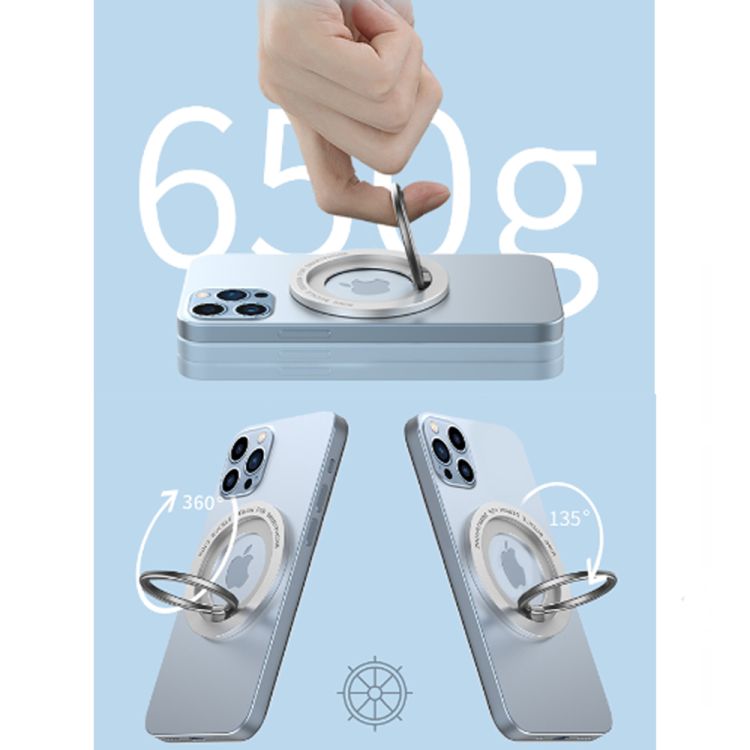 Flexible 360 Rotation Magnet Finger Ring Holder 3