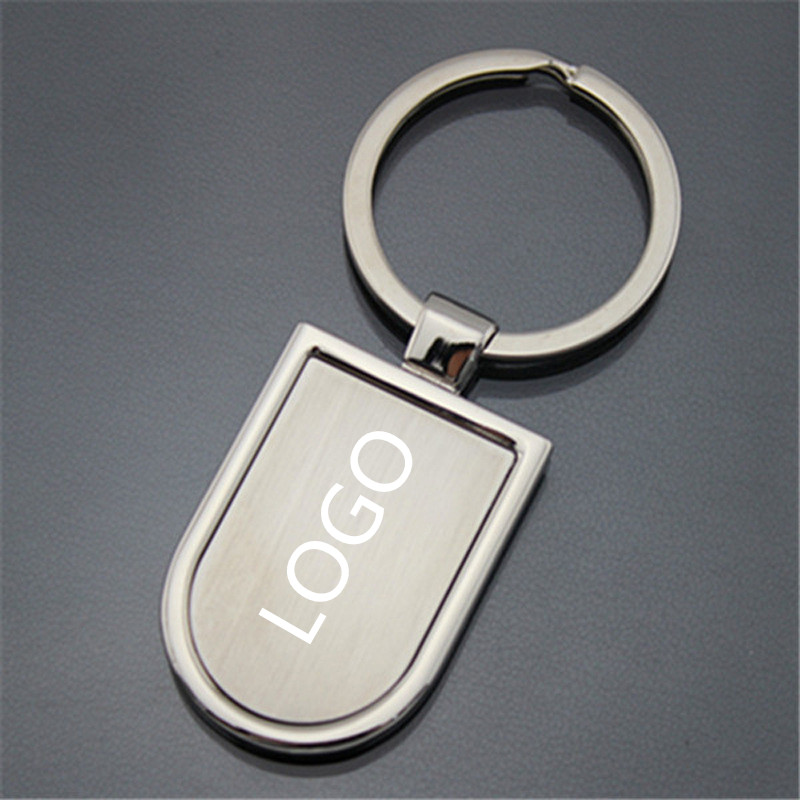Shield-Shaped Zinc Alloy Key Chain 1