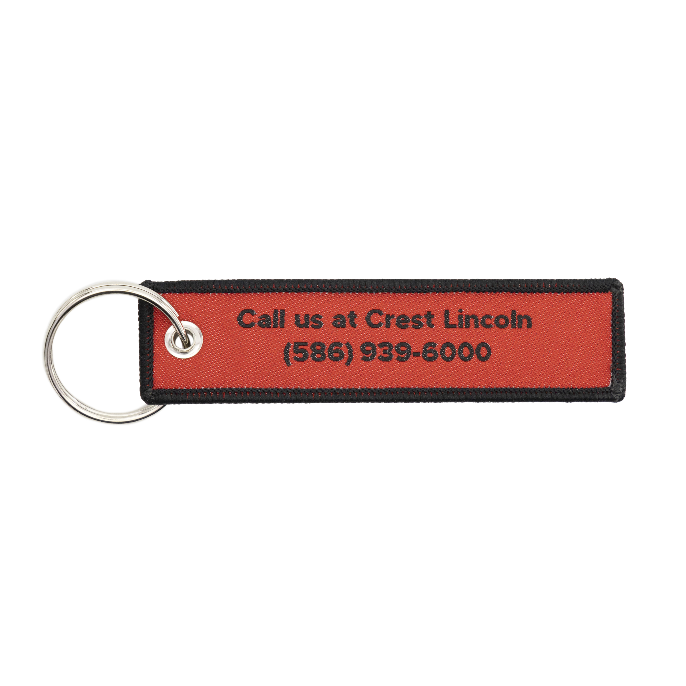 Custom Woven Keytags 4" 9