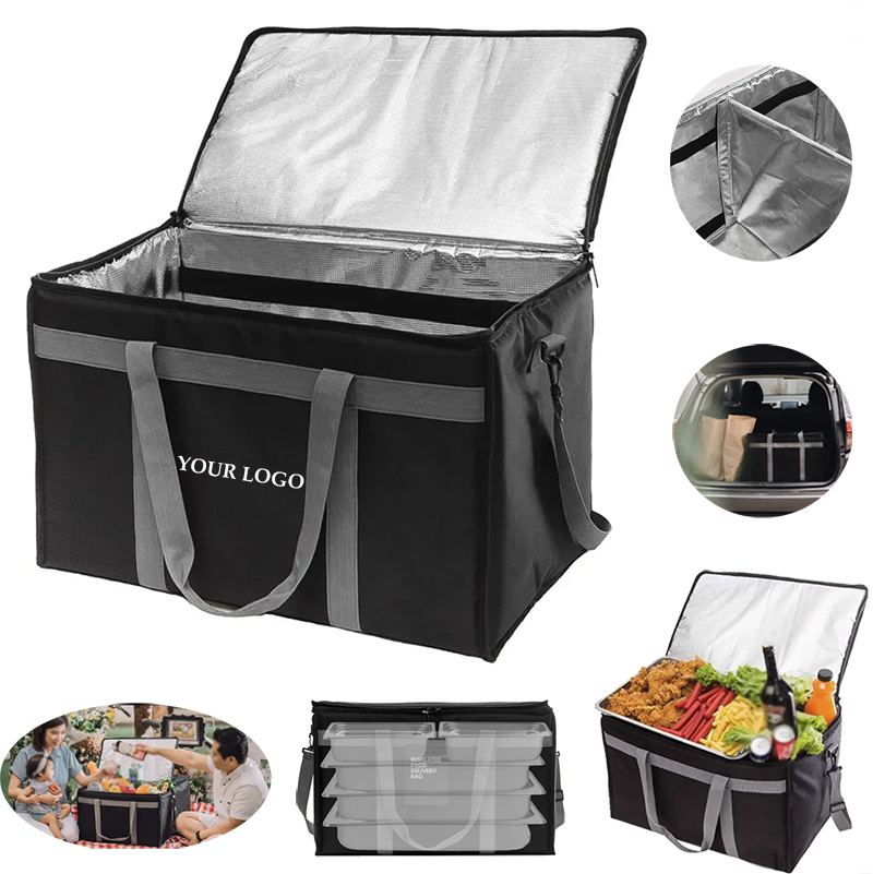 Large Insulated Grocery Delivery Box Waterproof Food Warmer Organizer Food Carrying Case 3