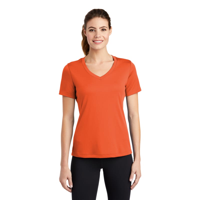 Sport-Tek Women's PosiCharge Competitor V-Neck Tee. 107