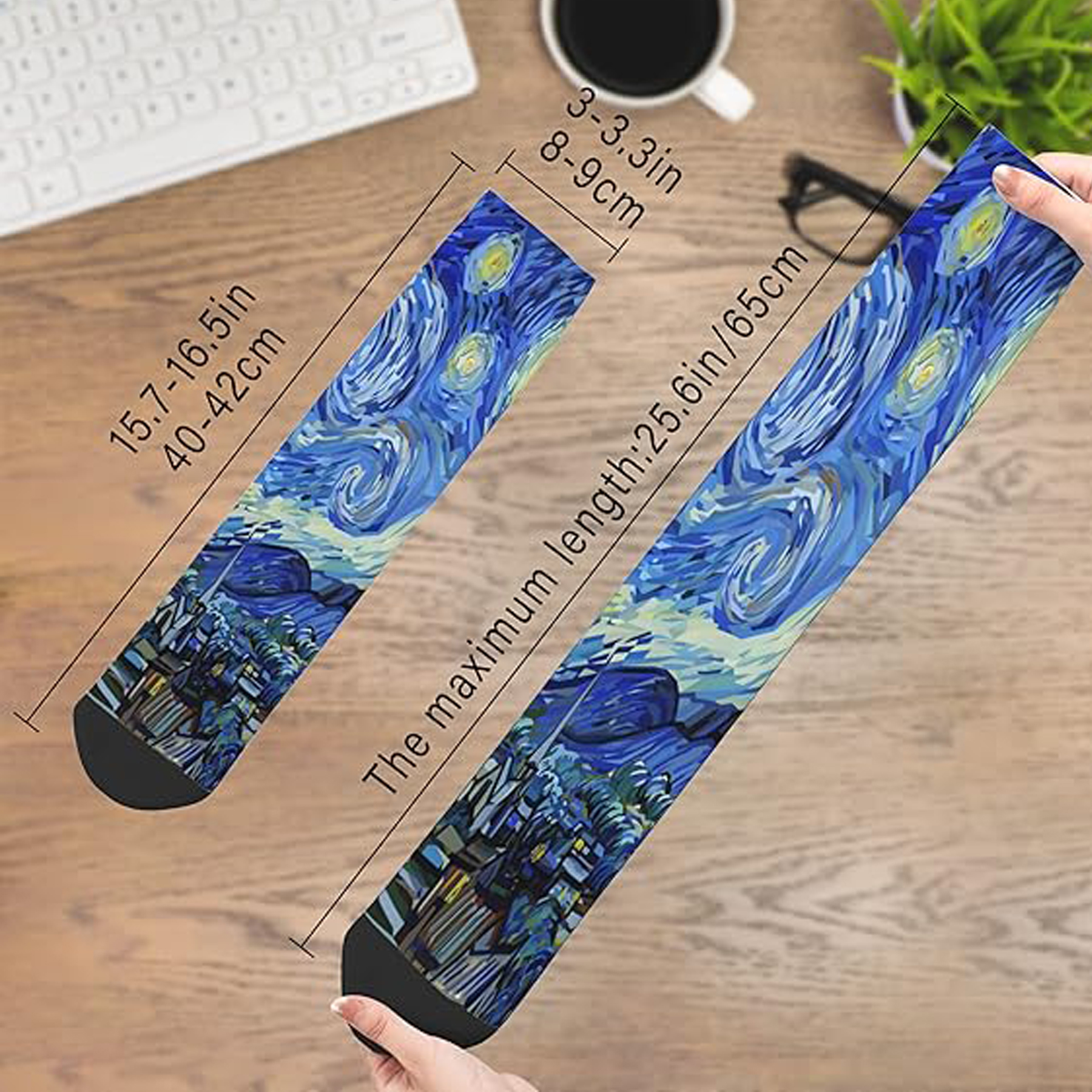 Customizable Fun Colorful Print Novelty Socks Gift 4