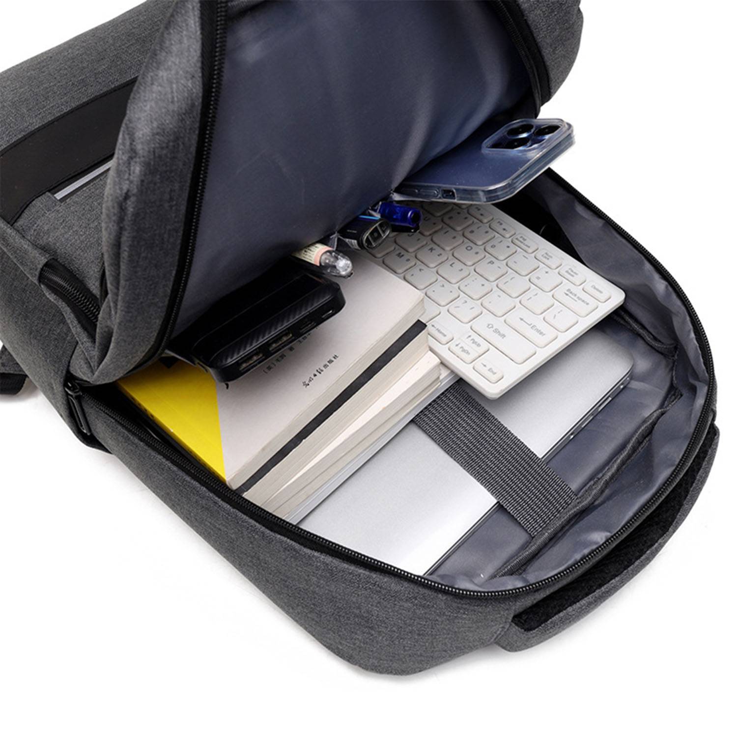 Oxford large capacity stylish laptop bag business backpack 5