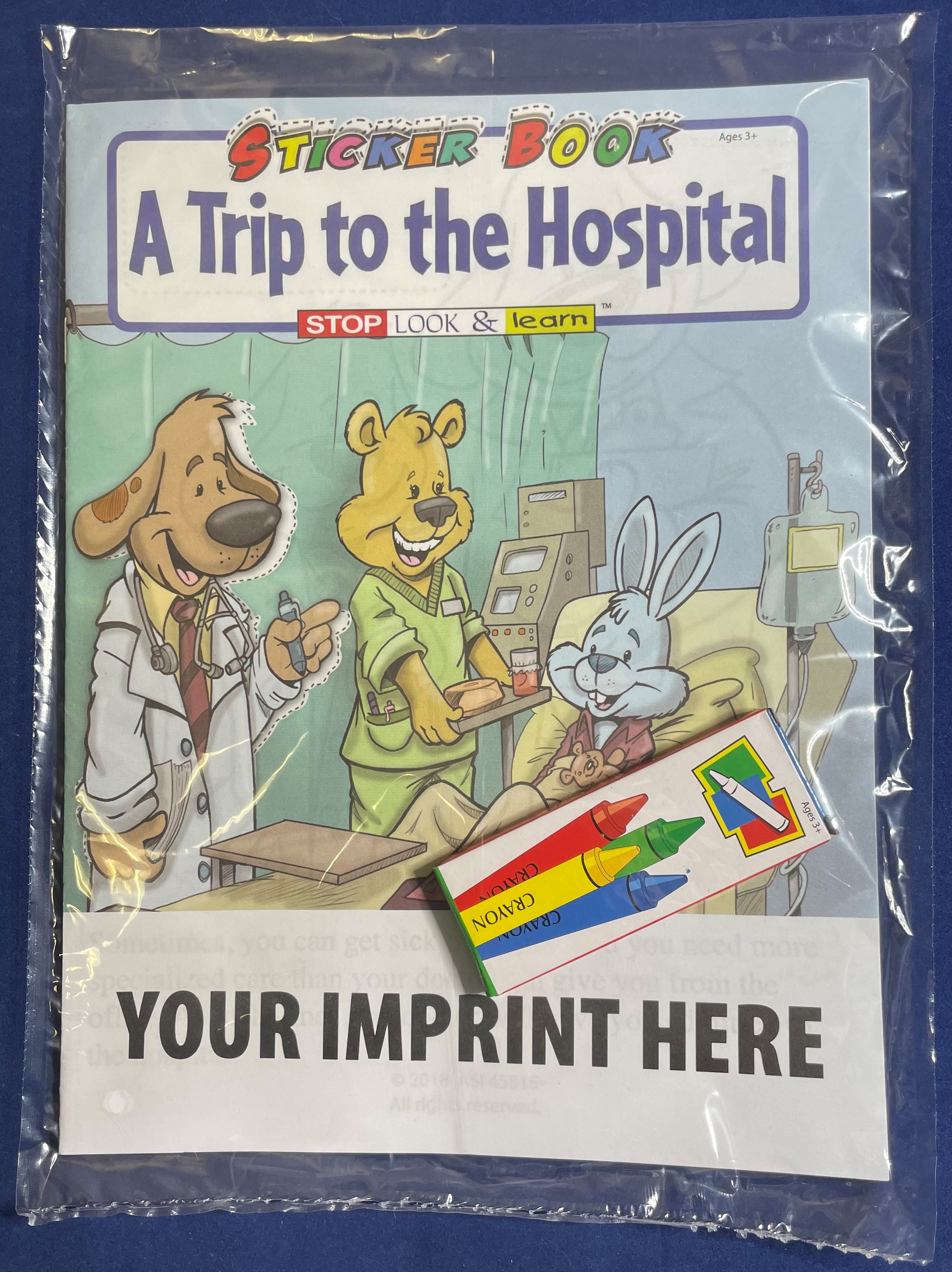 STICKER BOOK SET - A Trip to the Hospital Sticker Book Fun Pack 4