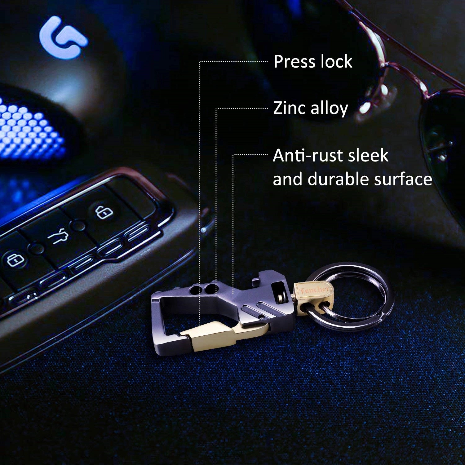 Multi-function 3-in-1 Key Tag With Bottle Opener and spinner 4