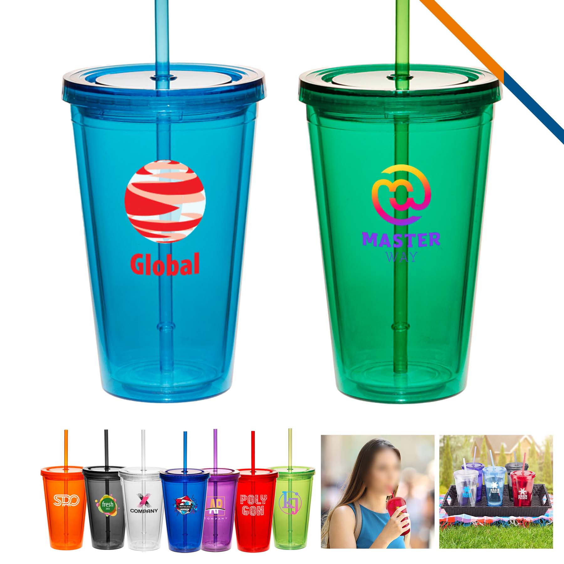 Laposo Acrylic Tumbler - 16 OZ. 13