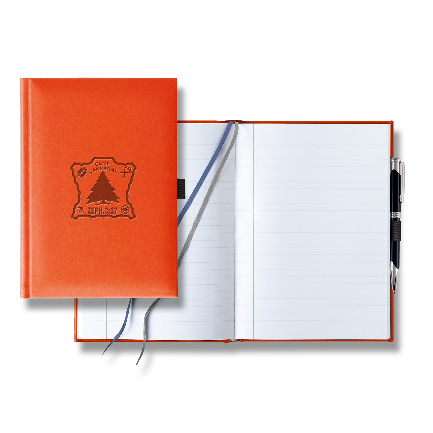 Castelli Tucson  Grande Lined White Page Journal with Pen & Loop 33